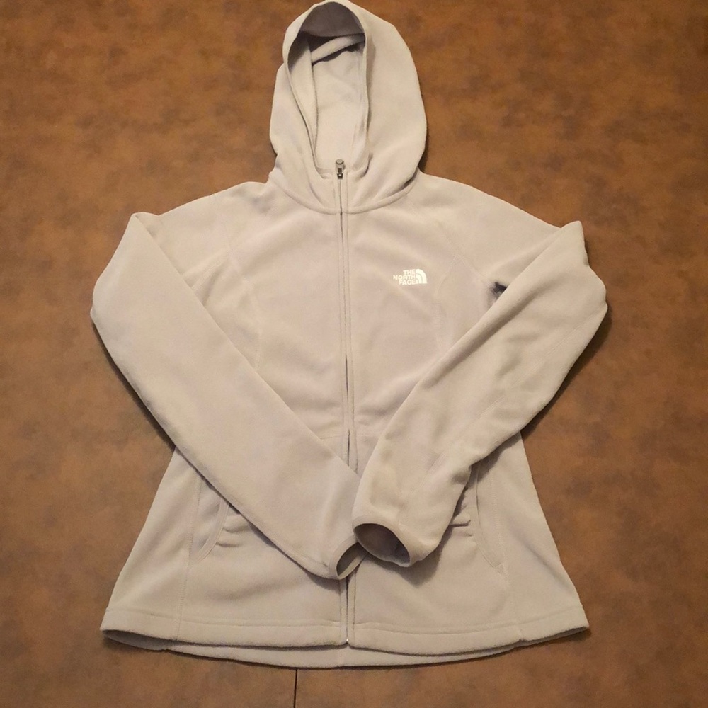 North Face Gray Hoodie Jacket Sweatshirt